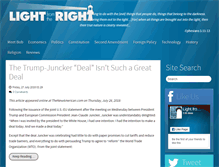 Tablet Screenshot of lightfromtheright.com